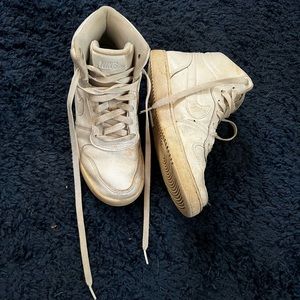 White Nike high top sneakers
